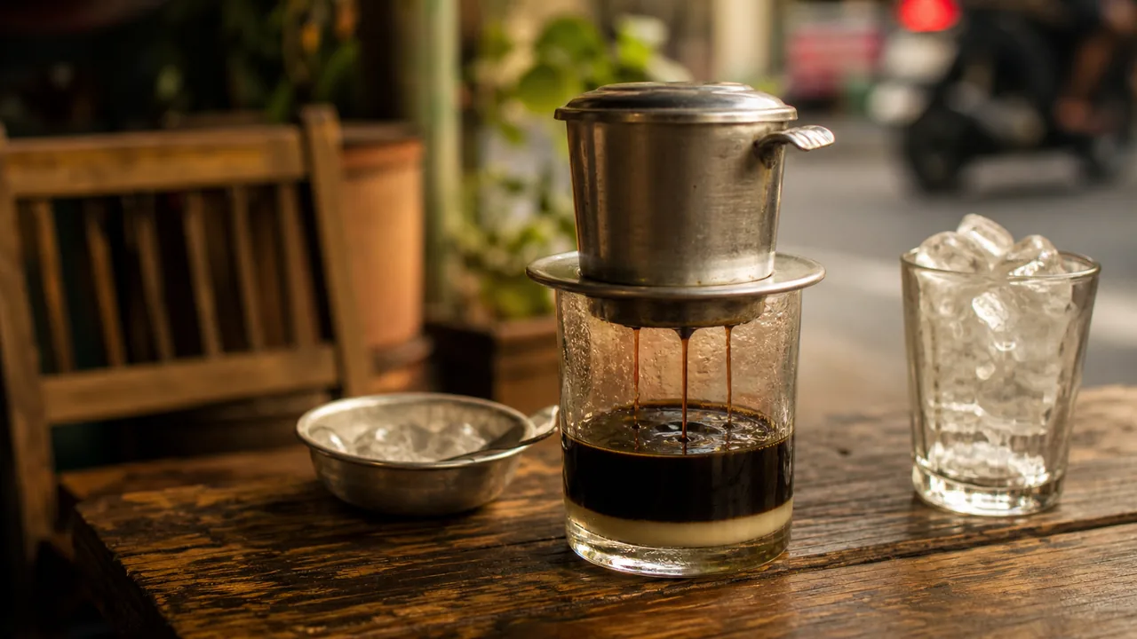 ベトナム式フィルターで淹れるコーヒー